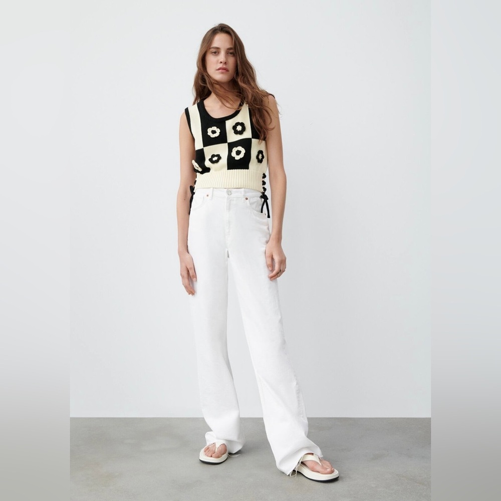 Zara Floral Crochet Top